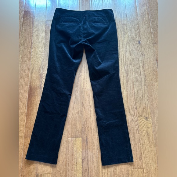 LOFT BLACK SOFT VELVET CORDUROY MARISA SKINNY PANTS SIZE 6 - Picture 4 of 7